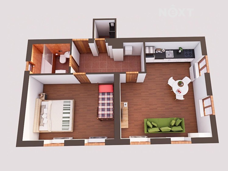Prodej bytu 2+kk 53 m² - foto 3