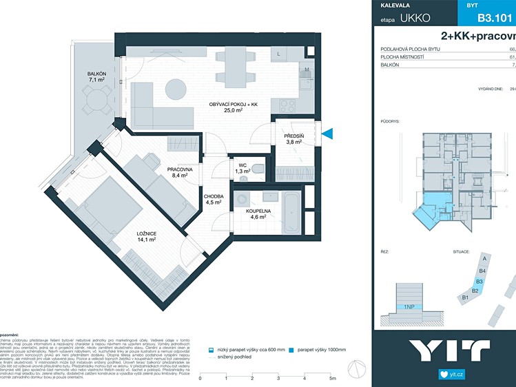 Prodej bytu 2+kk 62 m² - foto 2