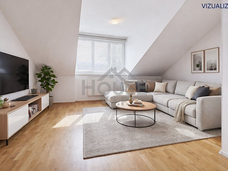 Prodej bytu 2+1 57 m² (Podkrovní) - foto 1