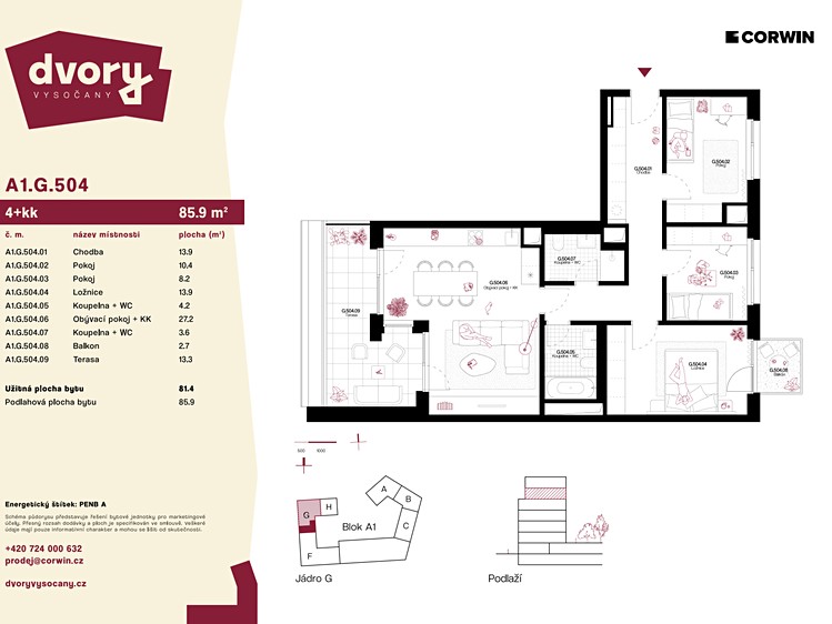 Prodej bytu 4+kk 86 m² (Jednopodlažní) - foto 4