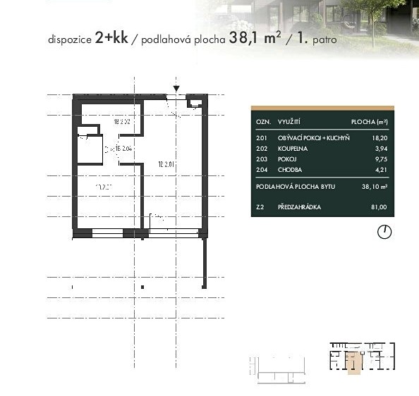 Prodej bytu 2+kk 37 m² - foto 5
