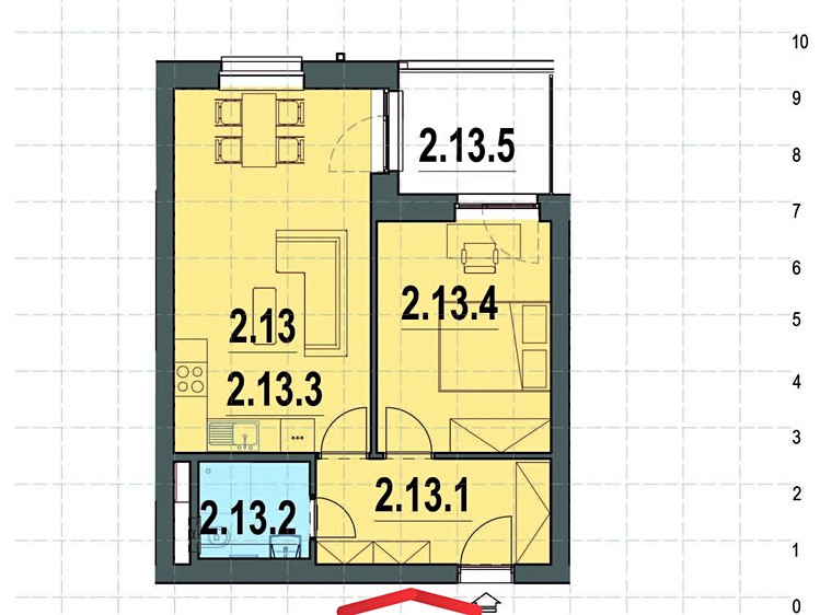 Prodej bytu 2+kk 49 m² - foto 4