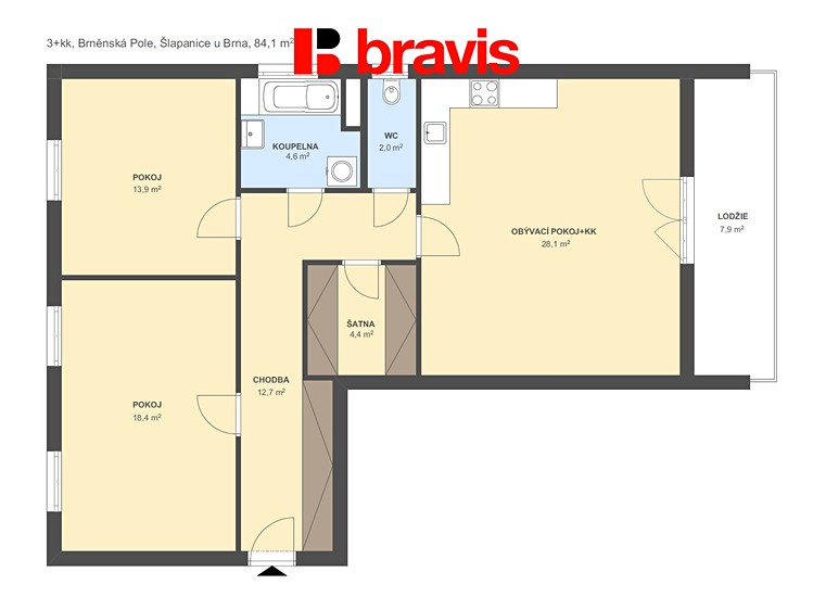 Prodej bytu 3+kk 88 m² - foto 5