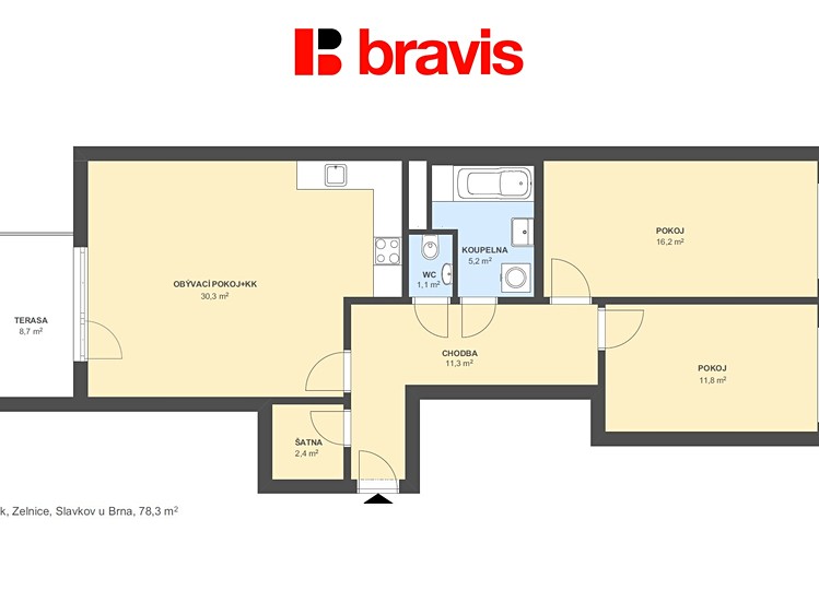 Prodej bytu 3+kk 78 m² - foto 5