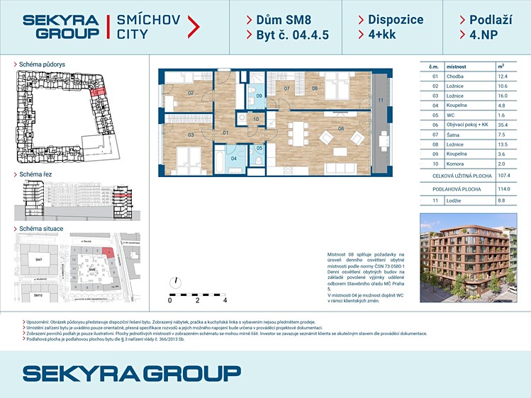 Prodej bytu 4+kk 107 m² - foto 2