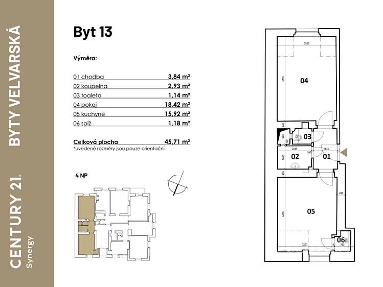 Prodej bytu 2+kk 46 m² - foto 4