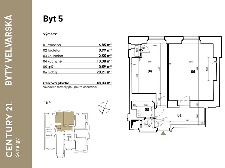 Prodej bytu 2+kk 48 m² - foto 5