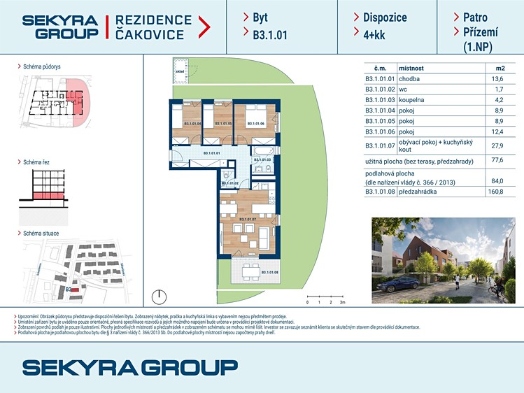 Prodej bytu 4+kk 77 m² - foto 2
