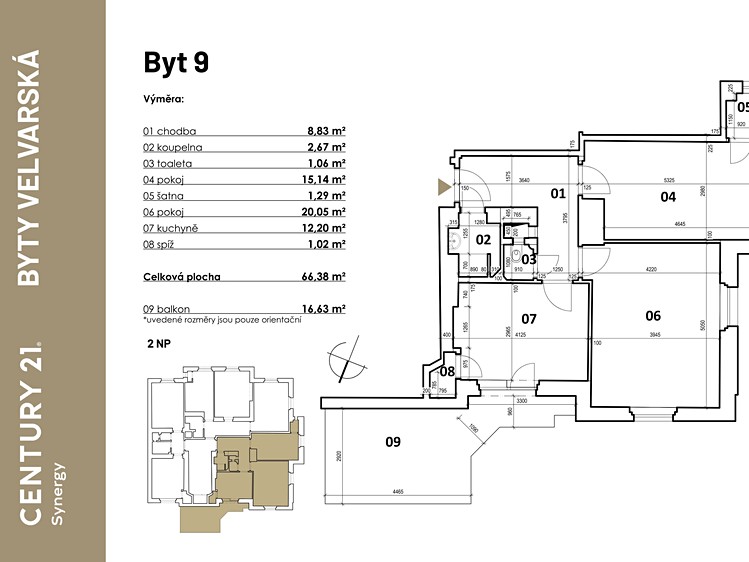 Prodej bytu 2+1 66 m² - foto 5