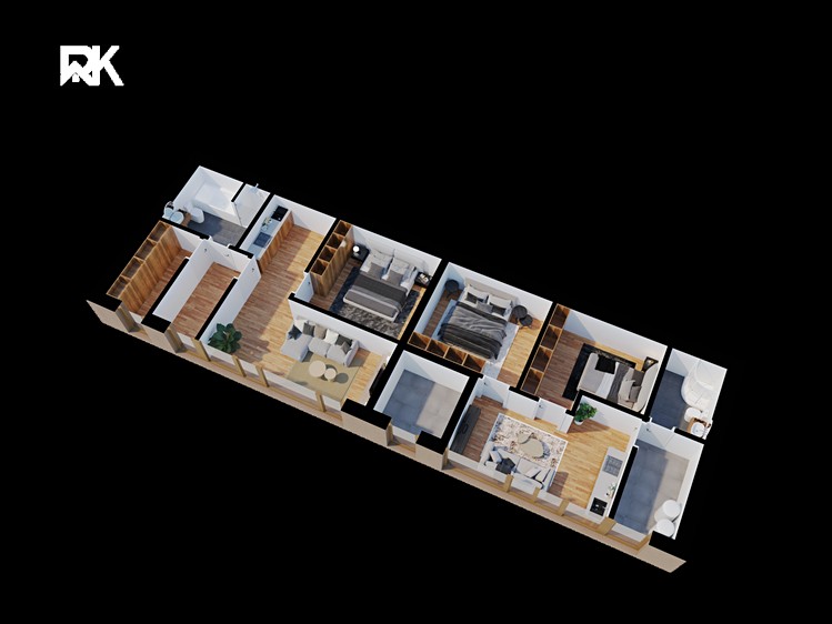 Prodej bytu 3+kk 61 m² (Mezonet) - foto 3
