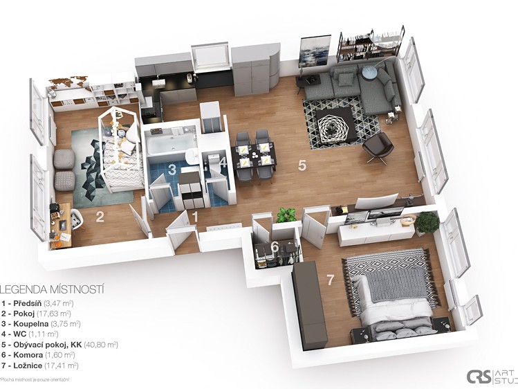Prodej bytu 3+kk 87 m² (Jednopodlažní) - foto 3