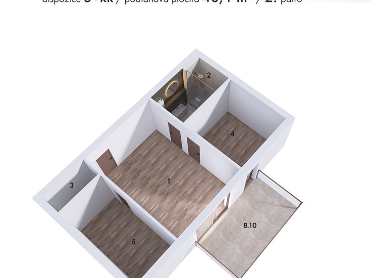 Prodej bytu 3+kk 48 m² - foto 8