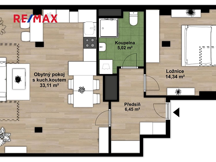 Prodej bytu 2+kk 59 m² (Podkrovní) - foto 3