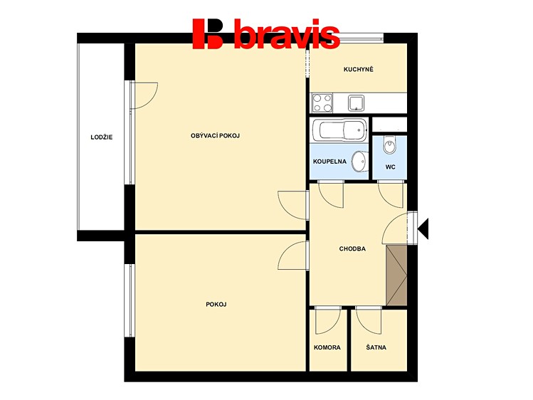 Prodej bytu 2+kk 50 m² - foto 5