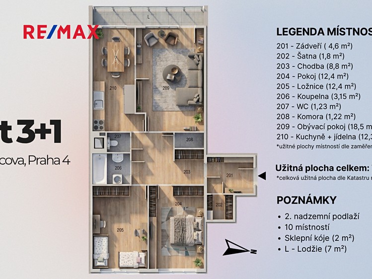 Prodej bytu 3+1 76 m² (Jednopodlažní) - foto 5