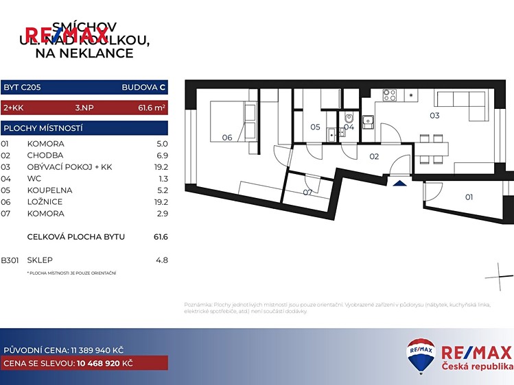 Prodej bytu 2+kk 62 m² - foto 3