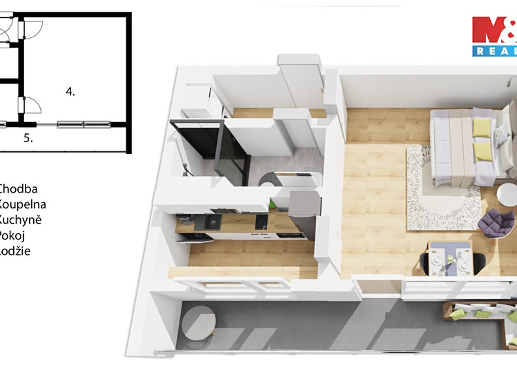 Prodej bytu 1+kk 27 m² - foto 6