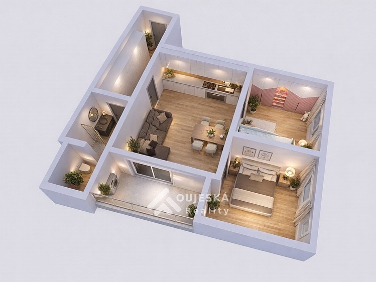 Prodej bytu 3+kk 57 m² (Jednopodlažní) - foto 6