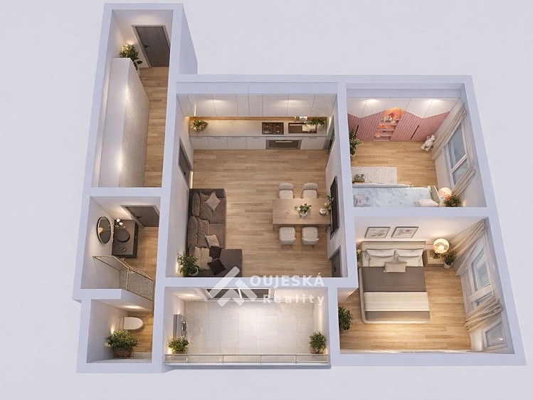 Prodej bytu 3+kk 57 m² (Jednopodlažní) - foto 7