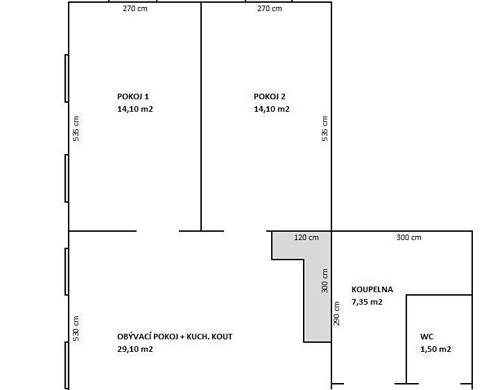 Prodej bytu 3+kk 71 m² (Jednopodlažní) - foto 3