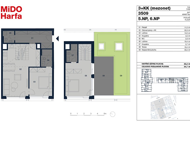 Prodej bytu 3+kk 95 m² (Jednopodlažní) - foto 4