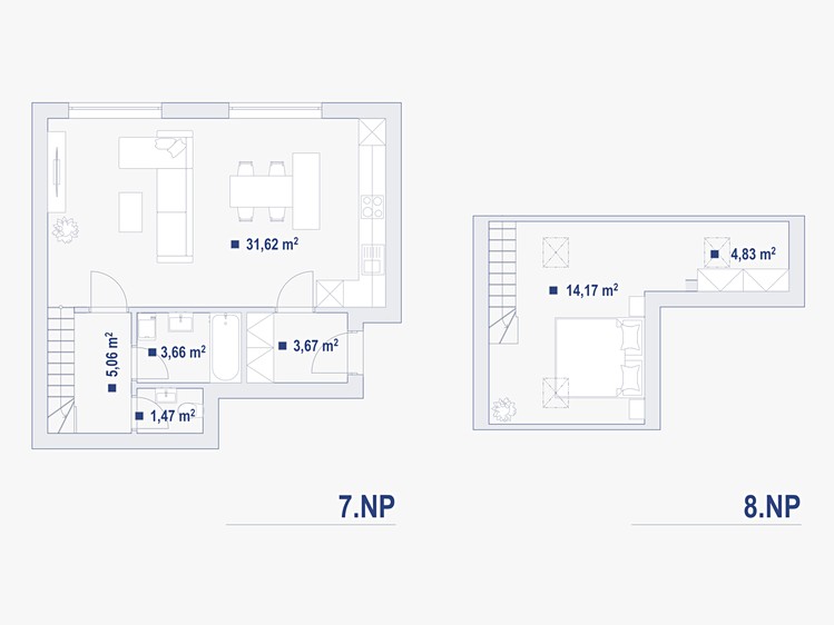 Prodej bytu 2+kk 63 m² (Mezonet) - foto 4