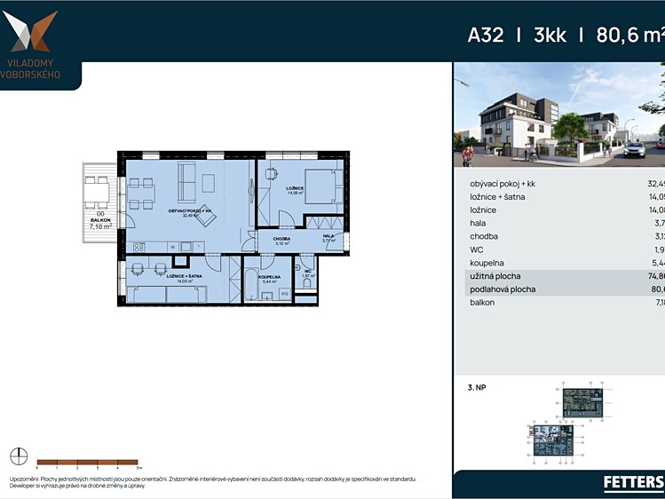 Prodej bytu 3+kk 82 m² (Jednopodlažní) - foto 2