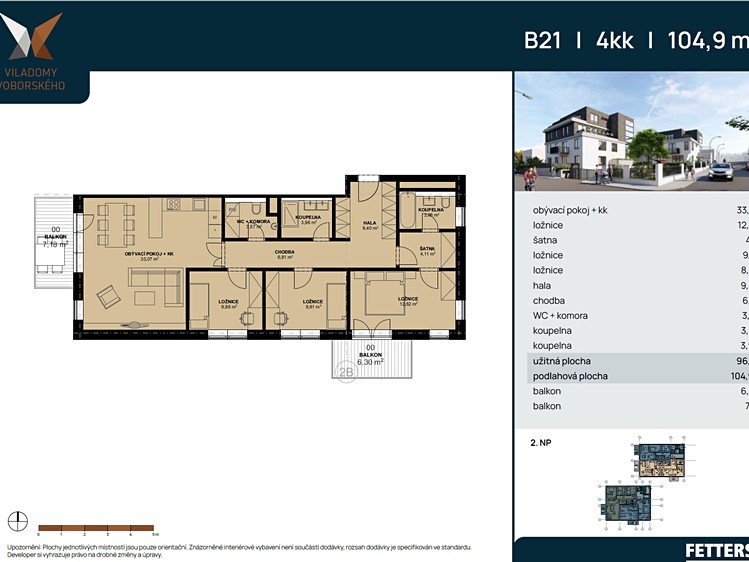 Prodej bytu 4+kk 107 m² (Jednopodlažní) - foto 3