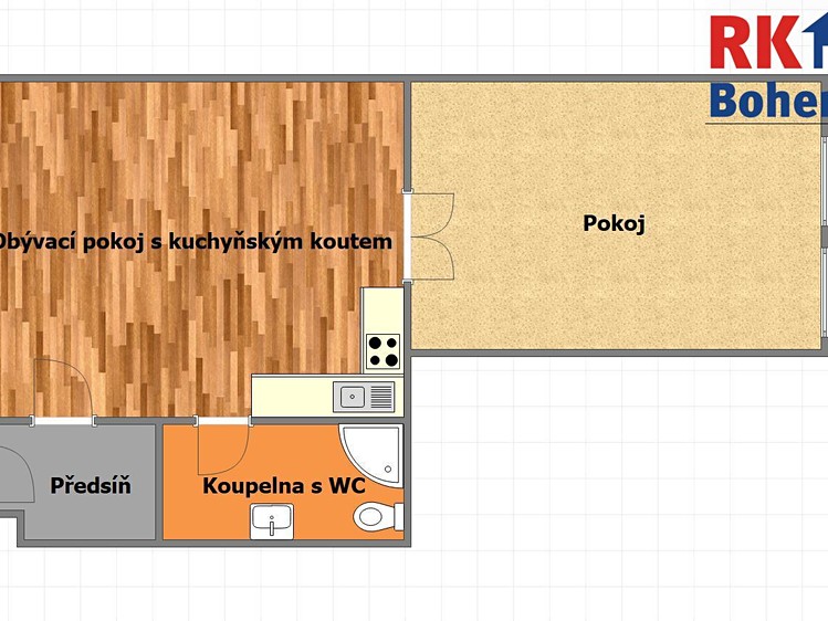 Pronájem bytu 2+kk 49 m² (Jednopodlažní) - foto 5