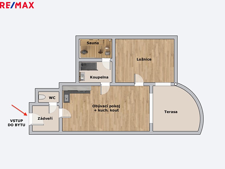 Pronájem bytu 2+kk 80 m² (Jednopodlažní) - foto 2