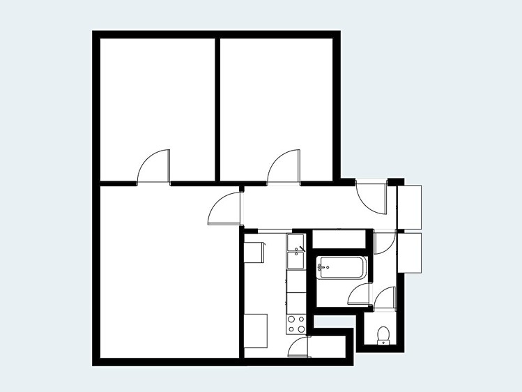 Pronájem bytu 3+1 81 m² - foto 2