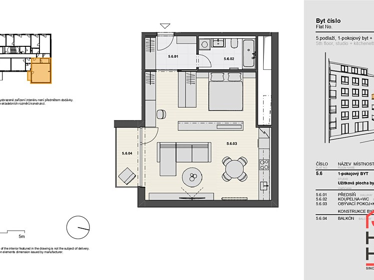 Pronájem bytu 1+kk 61 m² - foto 4