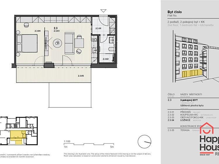 Pronájem bytu 1+kk 48 m² - foto 5