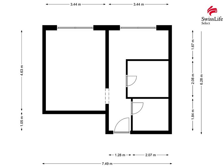 Pronájem bytu 1+1 36 m² - foto 5
