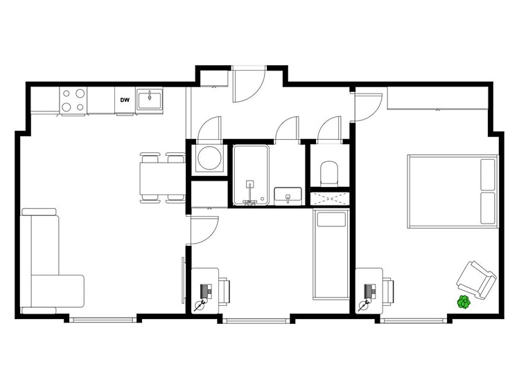 Pronájem bytu 3+kk 53 m² - foto 3