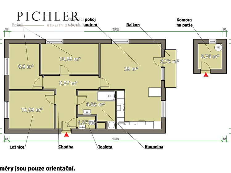 Pronájem bytu 4+kk 80 m² - foto 3
