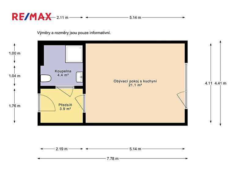 Pronájem bytu 1+kk 32 m² - foto 8