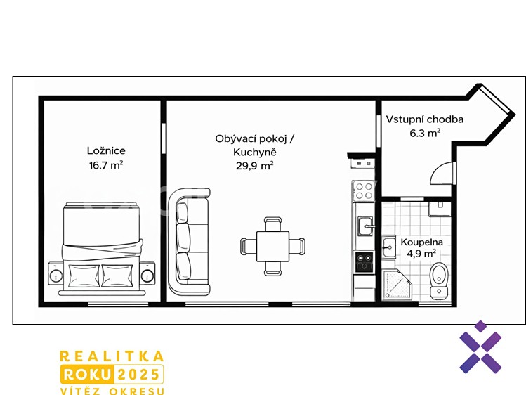 Pronájem bytu 2+kk 57 m² - foto 6