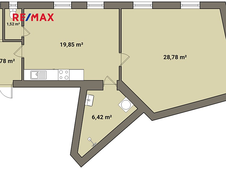 Pronájem bytu 2+kk 55 m² - foto 6