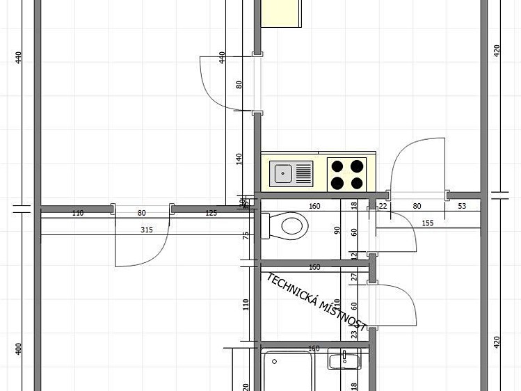 Pronájem bytu 2+1 55 m² - foto 3