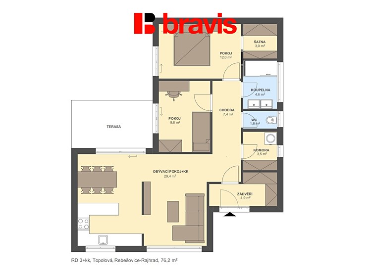 Prodej rodinného domu 100 m², pozemek 293 m² - foto 5