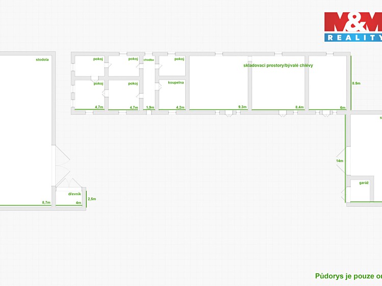 Pronájem  zemědělské usedlosti 253 m², pozemek 9 482 m² - foto 7