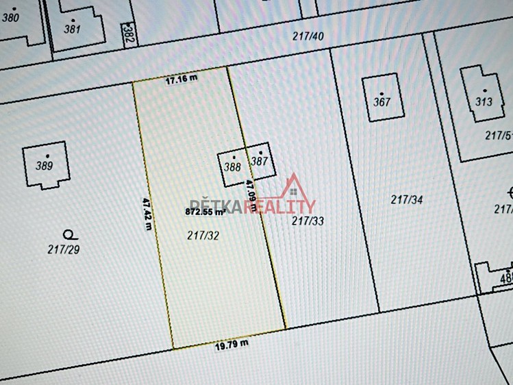 Prodej stavebního pozemku 858 m² - foto 3