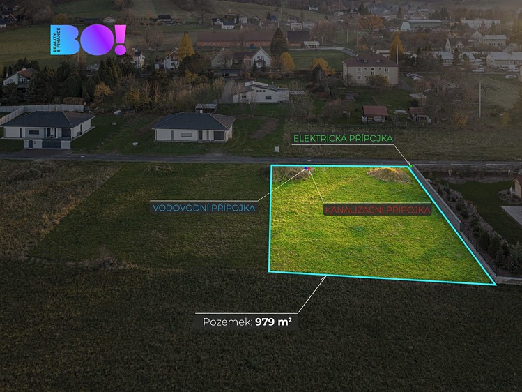 Prodej stavebního pozemku 980 m² - foto 4