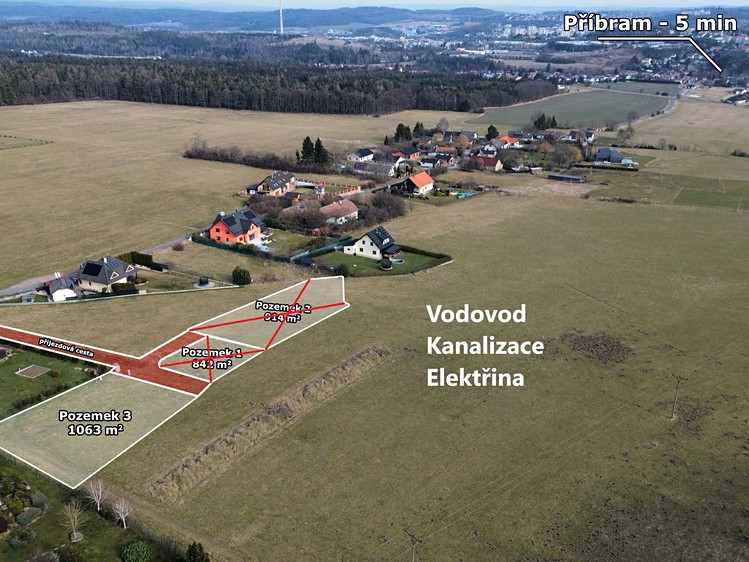 Prodej stavebního pozemku 1 063 m² - foto 3
