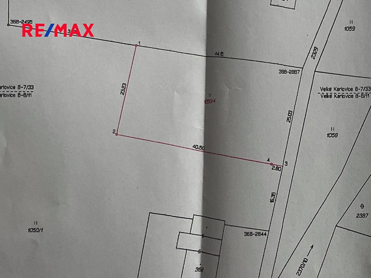 Prodej stavebního pozemku 1 033 m² - foto 2