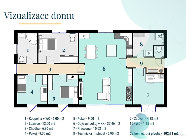 Prodej stavebního pozemku 990 m² - foto 3