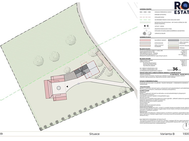 Prodej stavebního pozemku 9 674 m² - foto 3