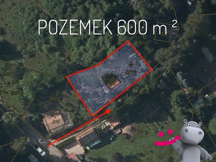 Prodej stavebního pozemku 600 m² - foto 2