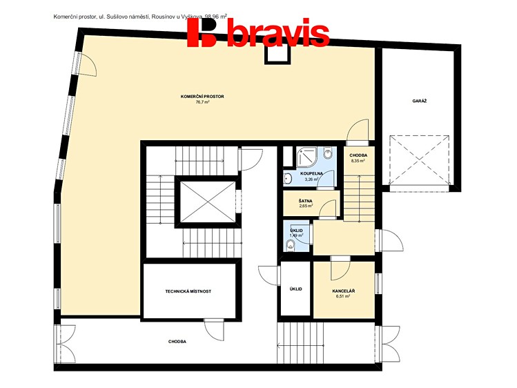 Prodej obchodního prostoru 99 m² - foto 5